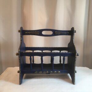 Vintage Floor Magazine/Book Rack